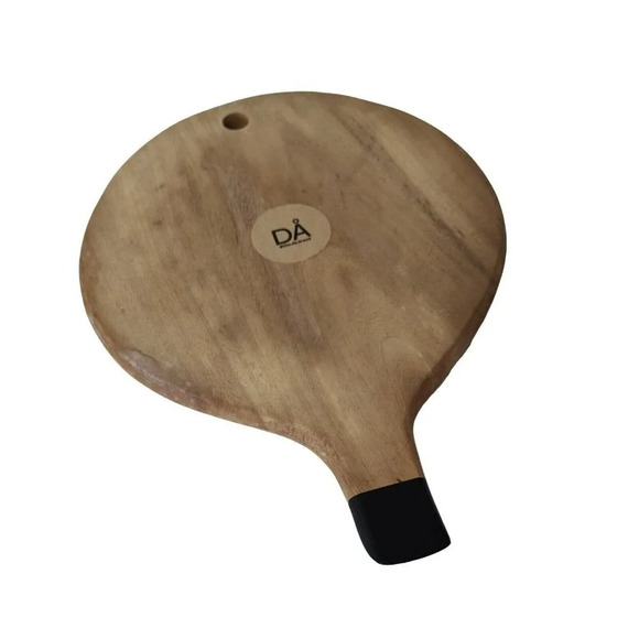 DA Brand Set of 2 Wood Serving Platters Charcuterie Board Paddles Carrying Bag - Picture 3 of 6